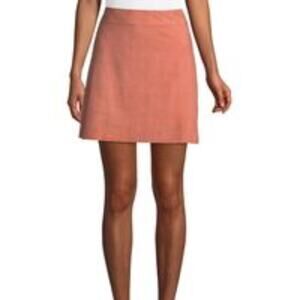 Theory Suede High Waist Skirt